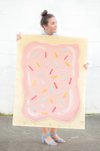 Budget Friendly Costume Idea: Giant $5 DIY Pop Tart Costume for
