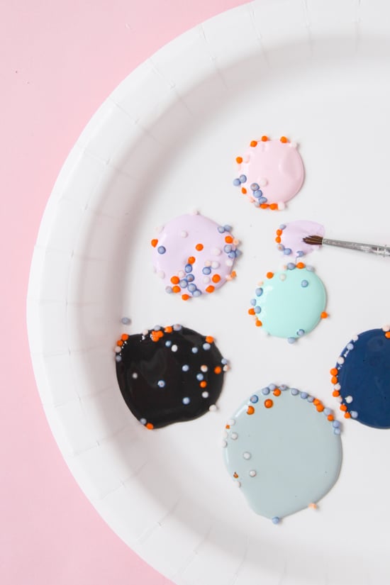 A candy coated paint palette