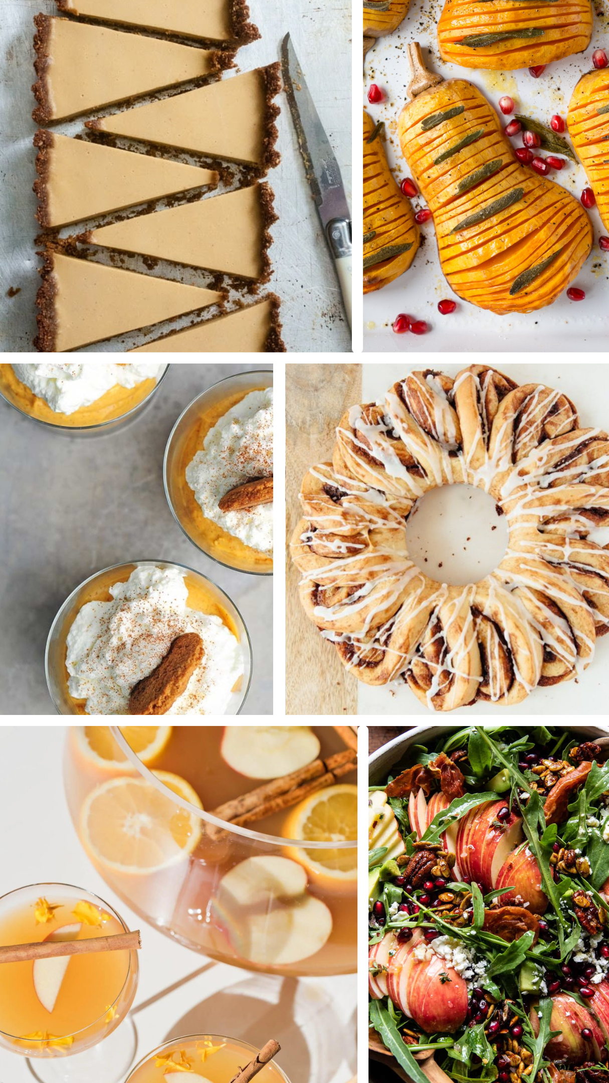 Thanksgiving recipes - desserts, cocktails, and sides