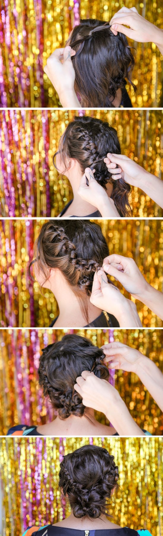 Hair Tutorial // how to recreate a unique knotted / braided updo for the holidays and beyond. 