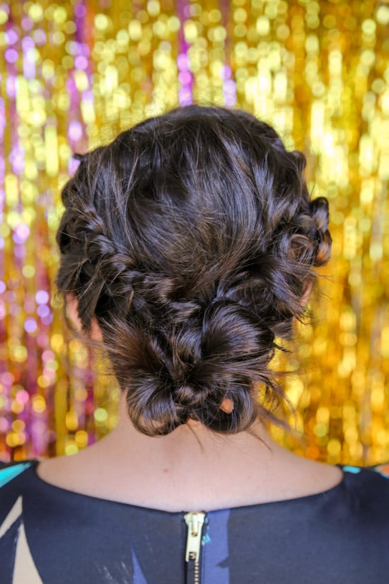 Hair Tutorial // knotted crown updo