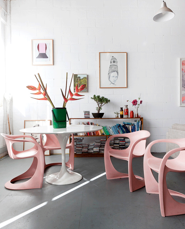 Those pink chairs!