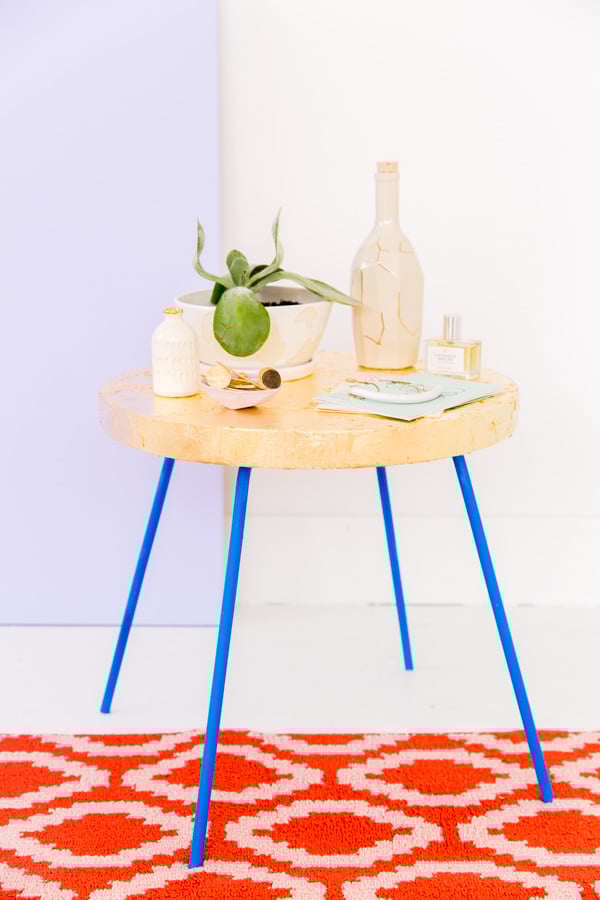 Golden Child How To Gold Leaf Pretty Much Anything Including A 20 How To Gold Leaf Pretty Much Anything Including A Thrift Side Table