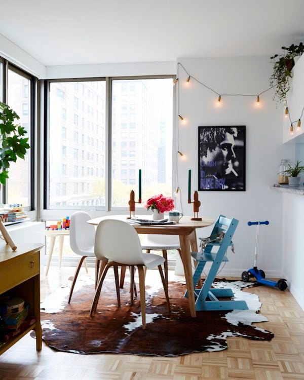 A kid-friendly dining room