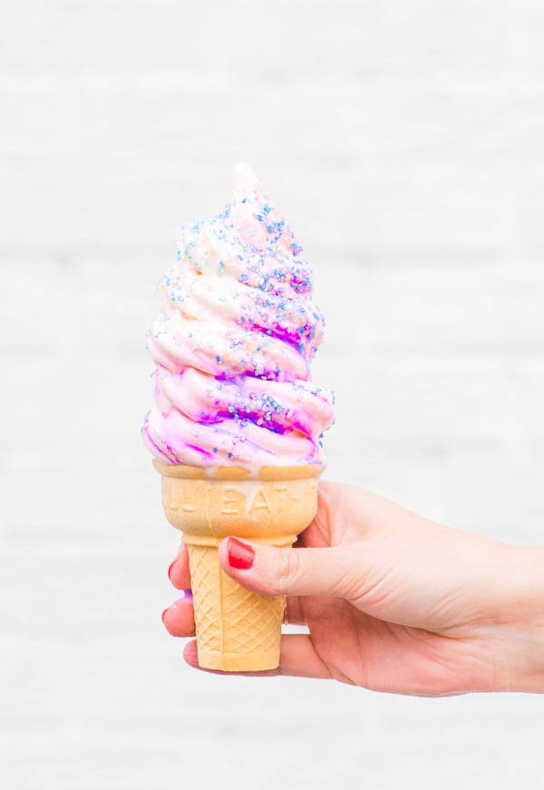 Gradient unicorn cones for the win!