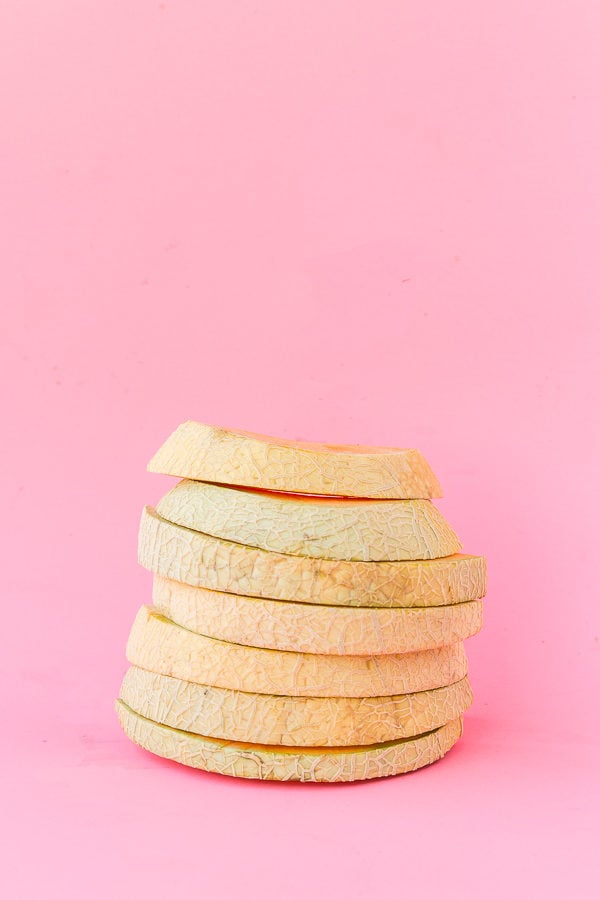 Melon slices.