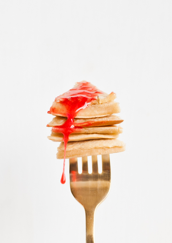 Peanut butter and jelly pancakes