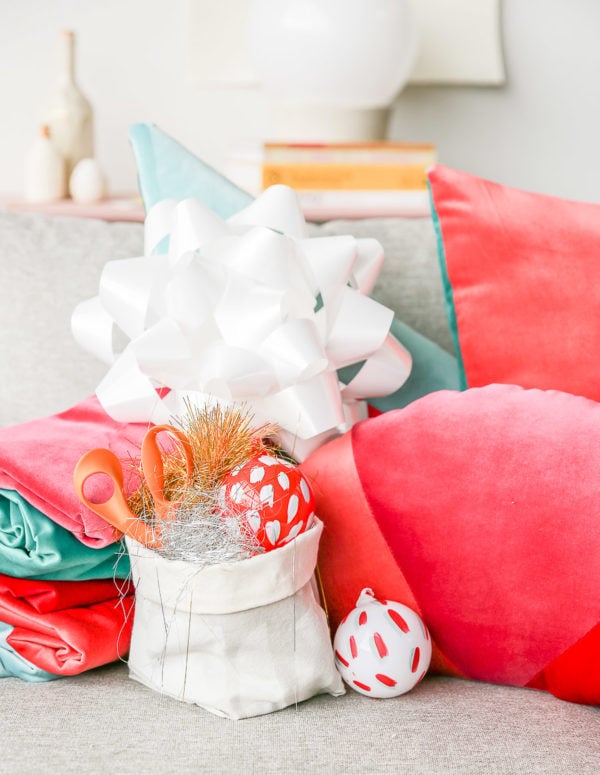 How to Make Velvet, Geometric Color Blocked Pillows