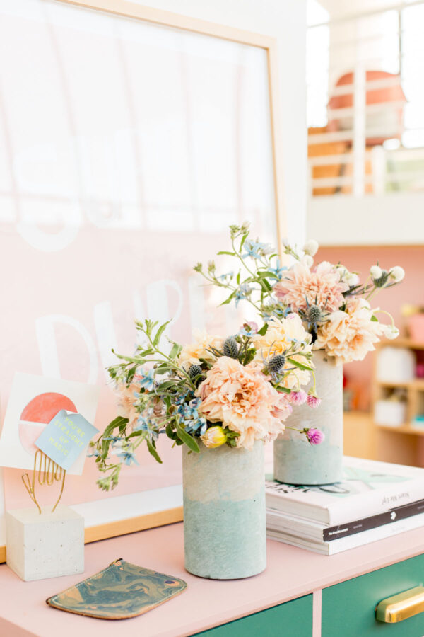 How to Add Color to Concrete + Make a Concrete Vase