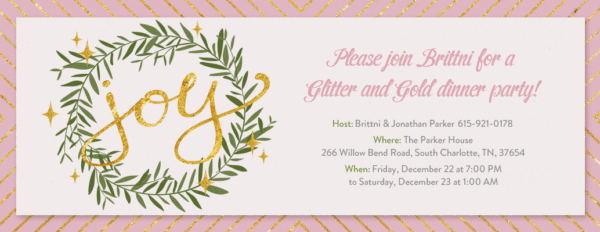 Holiday entertaining and invite ideas