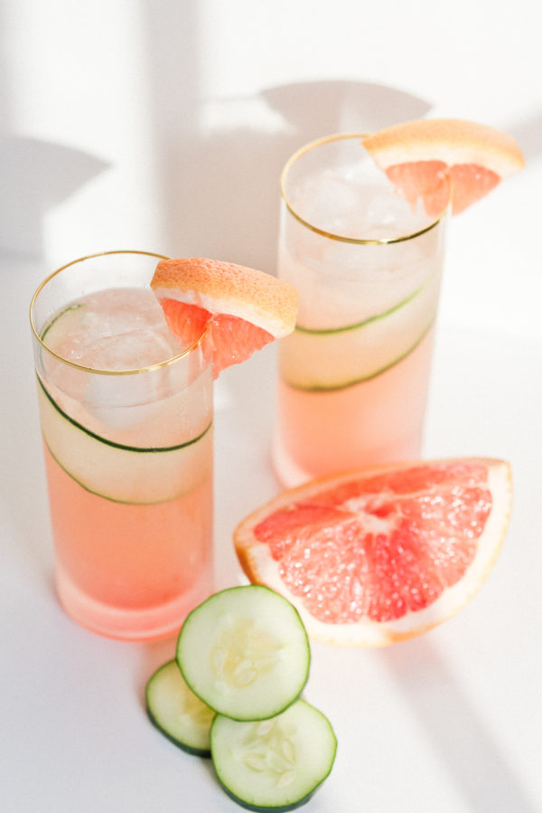 Paradise Found A Refreshing Grapefruit Cucumber Gin Cooler that Tastes