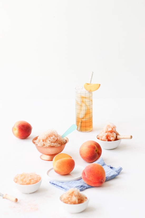Sweet Peach Tea Granita. Check out 42 of the Best Summer Recipes to Get you Ready for July Fourth.