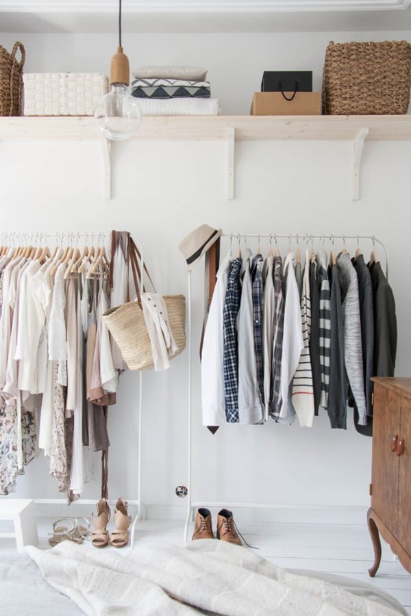 38 Creative Clothes Storage Solutions For Small Spaces - DigsDigs