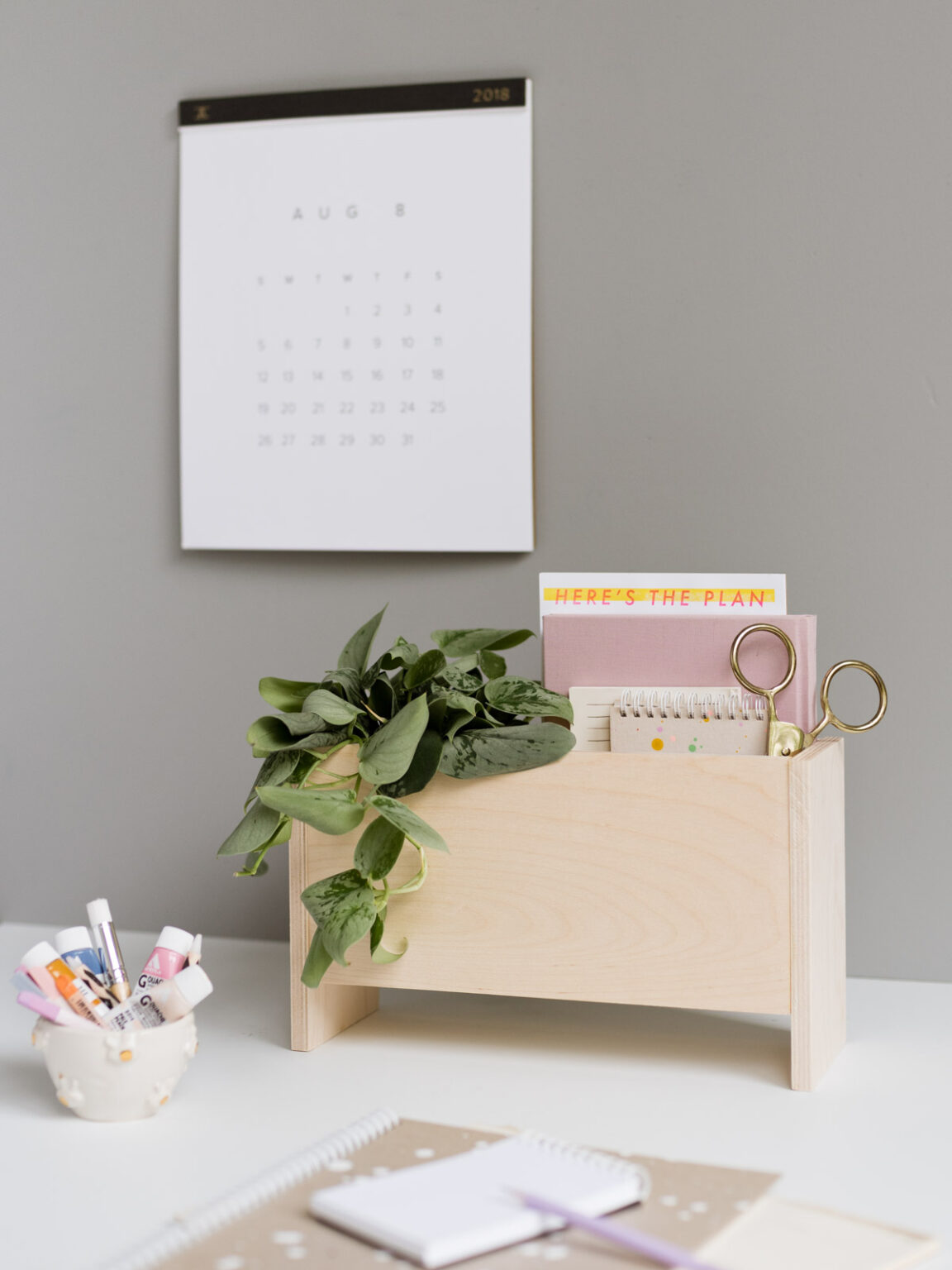 How to Make a Wooden Desk Organizer (DIY)