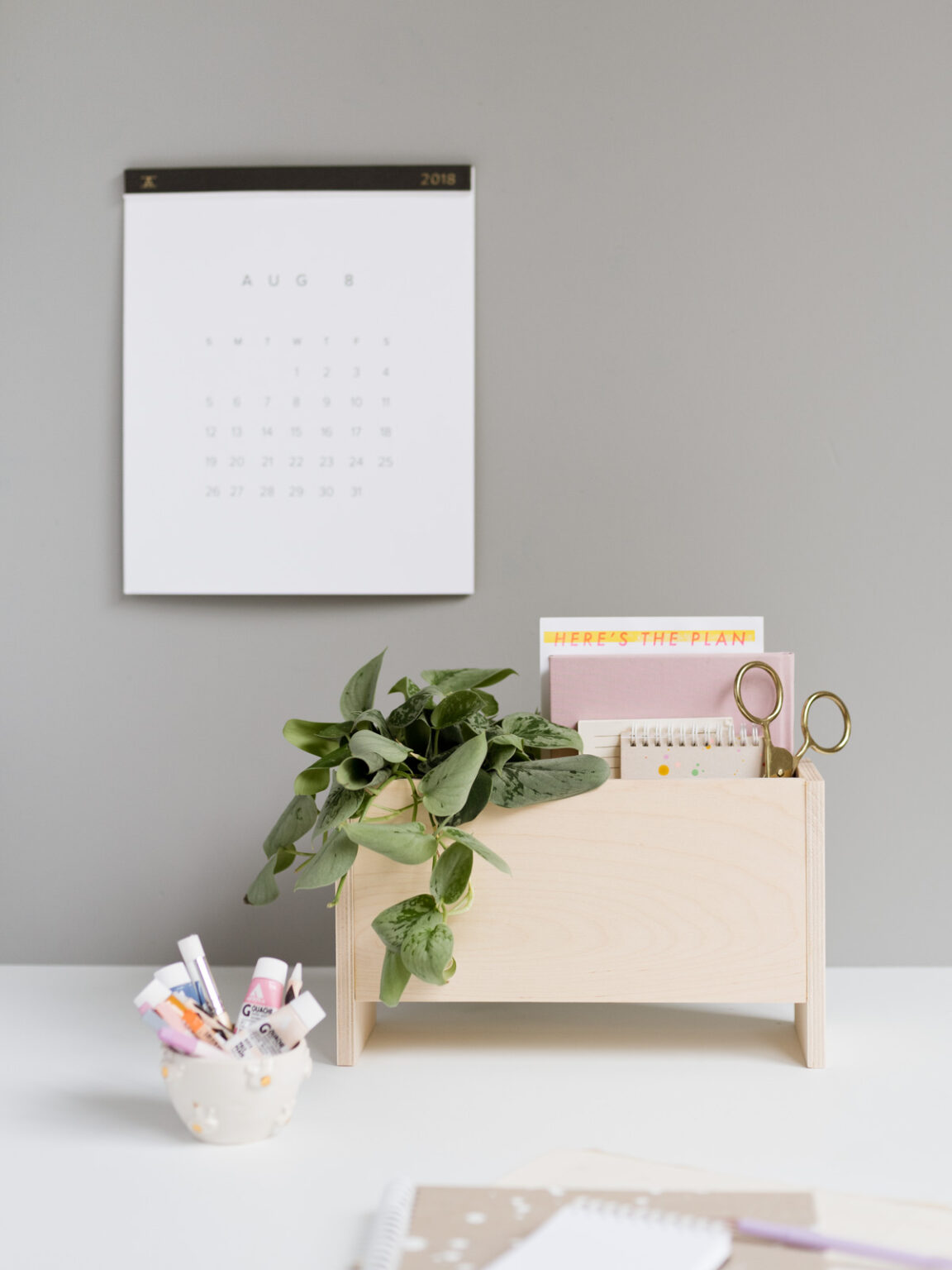 How to Make a Wooden Desk Organizer (DIY)
