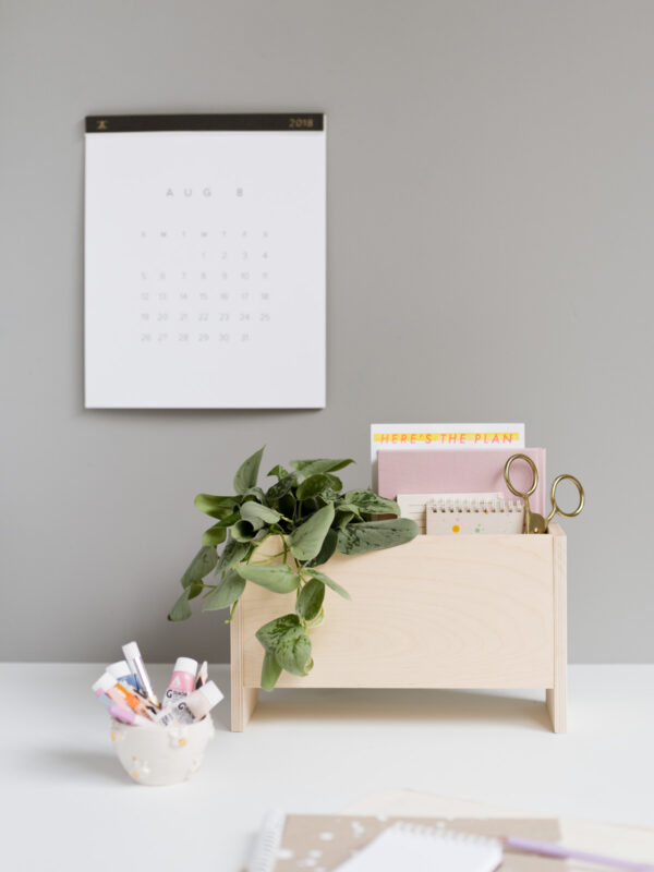 How to Make a Wooden Desk Organizer (DIY)