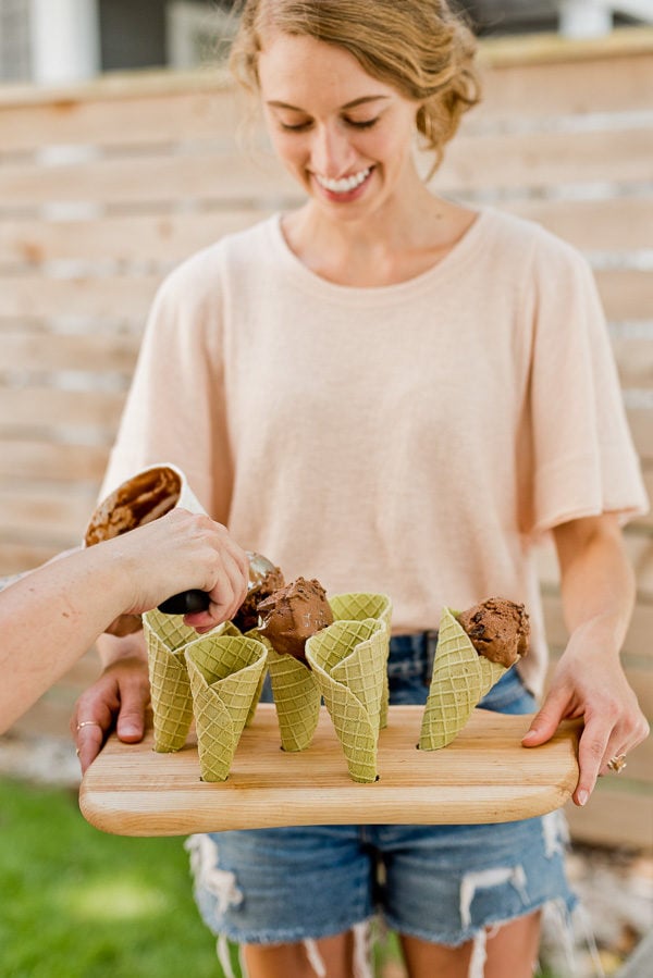 End of Summer DIY to Try How to Make an Ice Cream Cone Holder from a