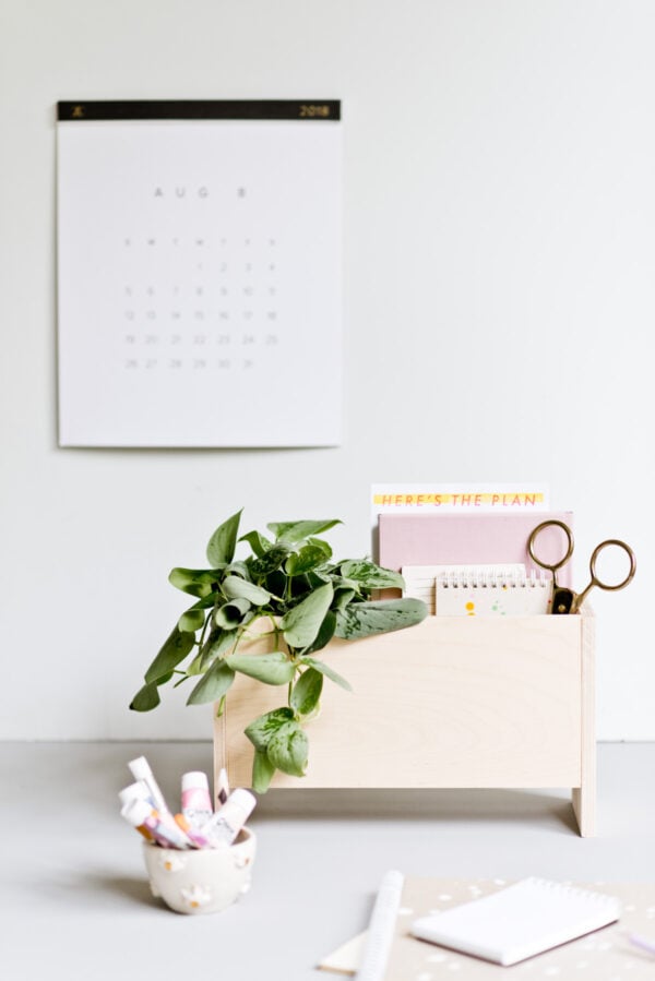 How to Make a Wooden Desk Organizer (DIY)