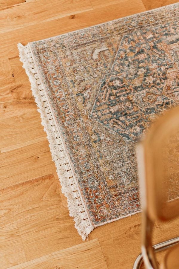 How to Upgrade an Inexpensive Rug for 10 in 10 Minutes