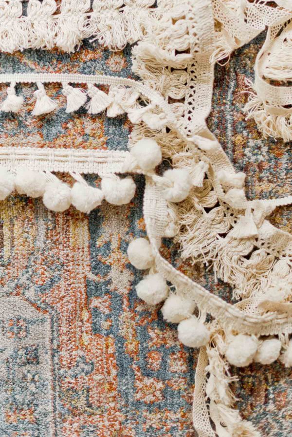 How to Upgrade an Inexpensive Rug for 10 in 10 Minutes