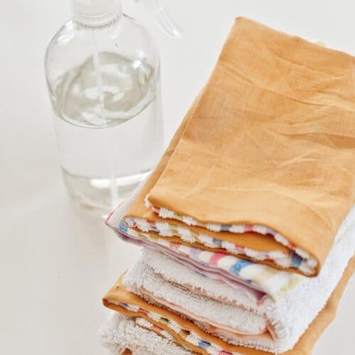 Unpaper Towels How to Make Reusable Paper Towels with Fabric Scraps