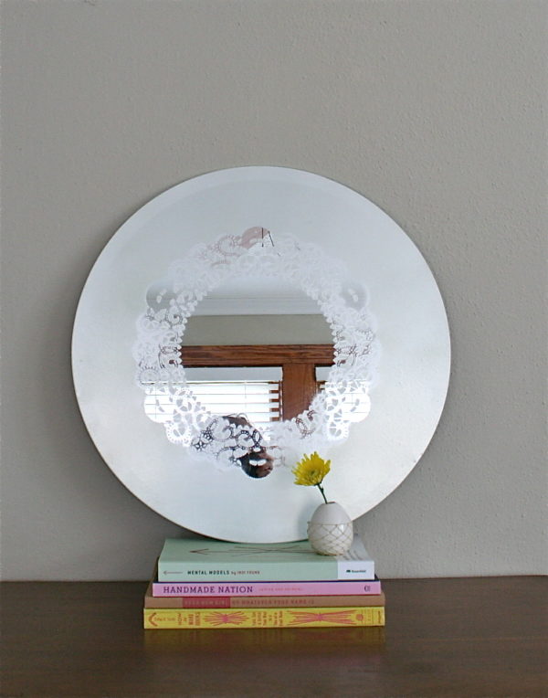 Etched Mirror Hack How to Make a Frosted Mirror in Minutes