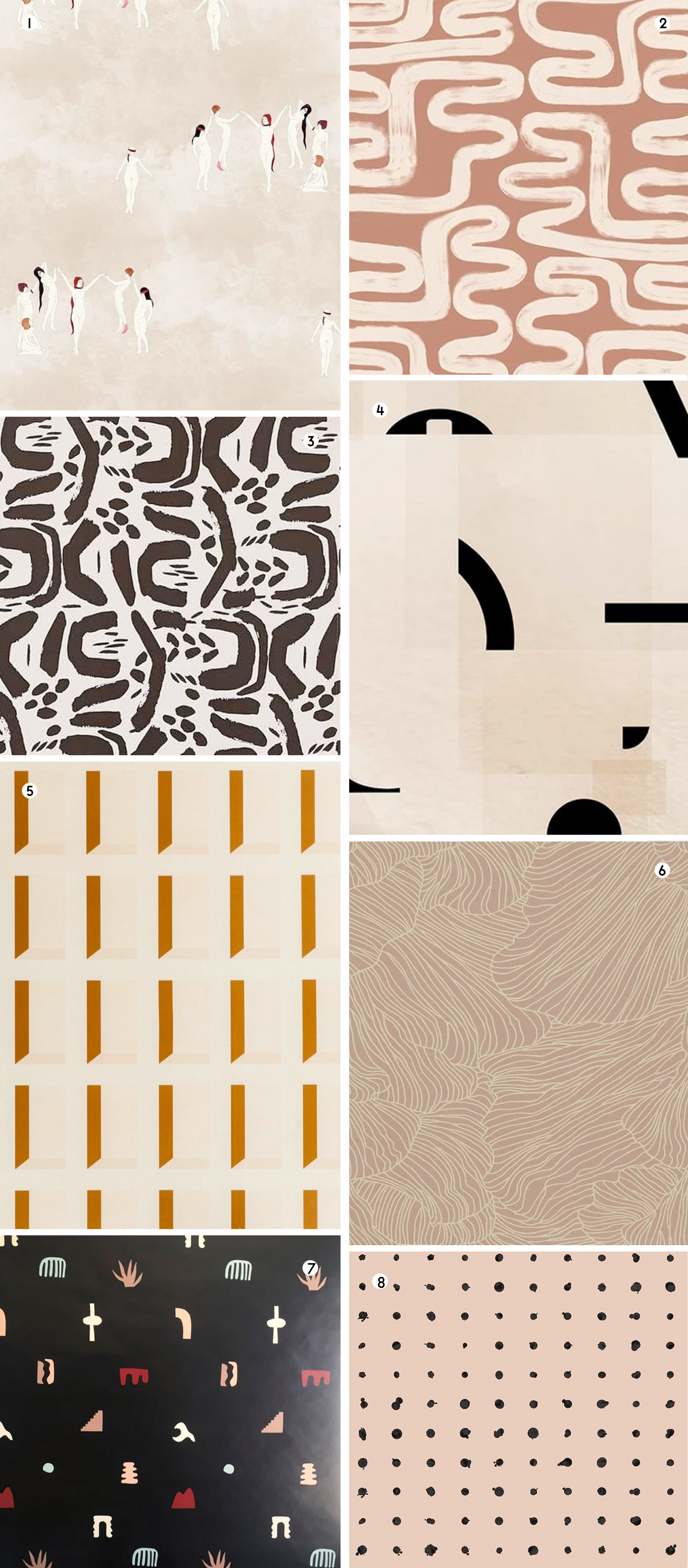 Neutral wallpaper designs roundup of favorites