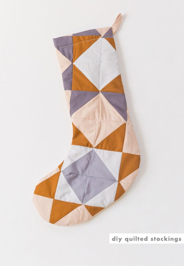 Quilted Christmas Stockings DIY Paper and Stitch