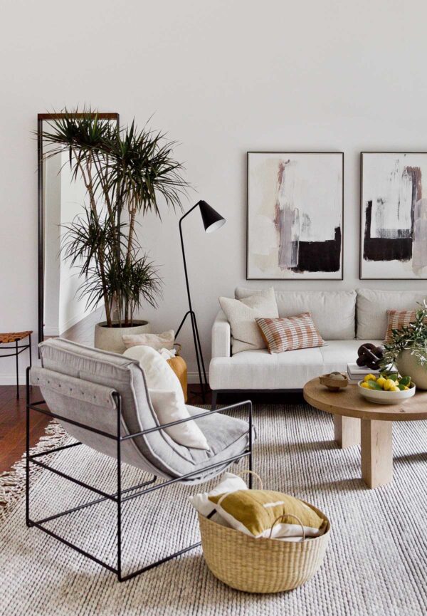 An Organic Modern Living Room Reveal Paper and Stitch