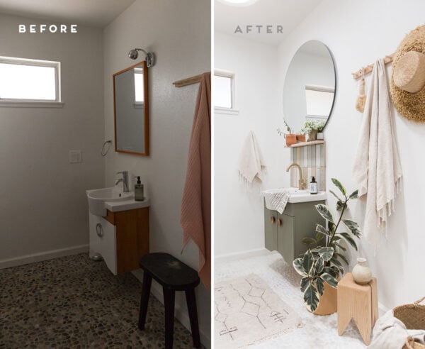 Image showcasing Before and After: Small Bathroom Ideas on a Budget