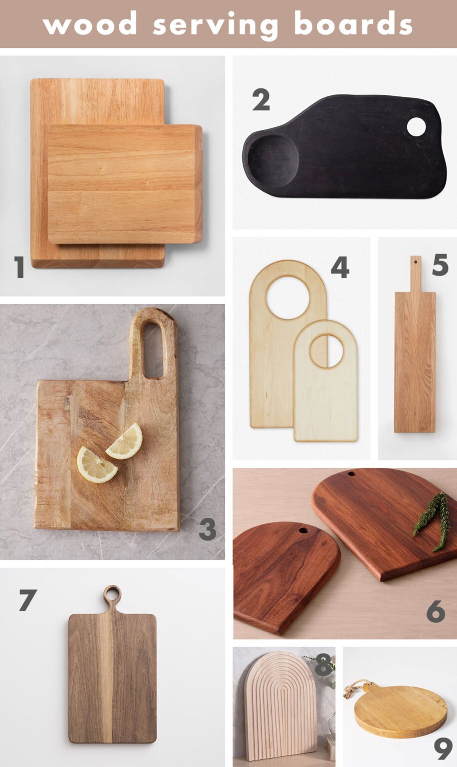 Wood Serving Board DIY Paper and Stitch