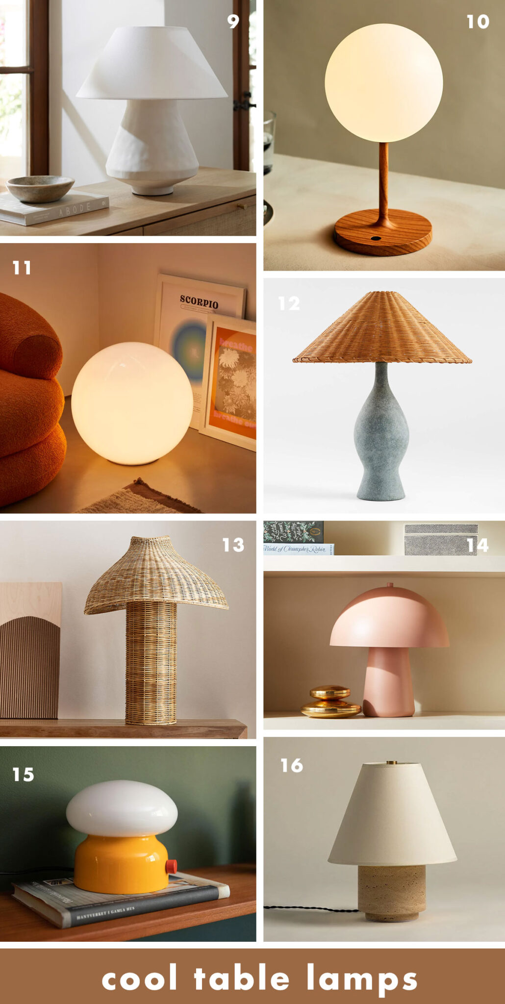 16 Cool Lamps for your Home Paper and Stitch