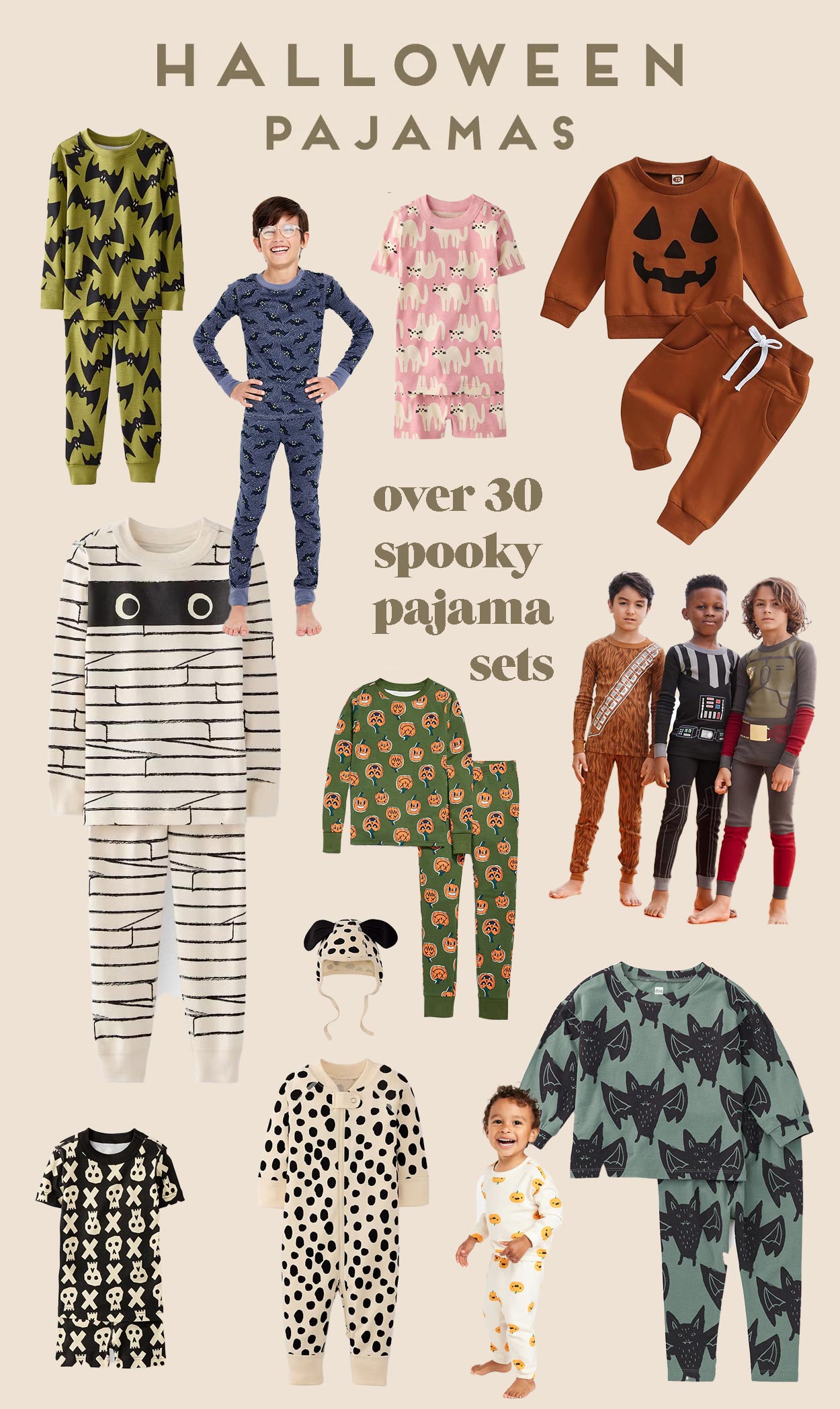 Cute Halloween Pajamas for Child, Children, Household (2025)