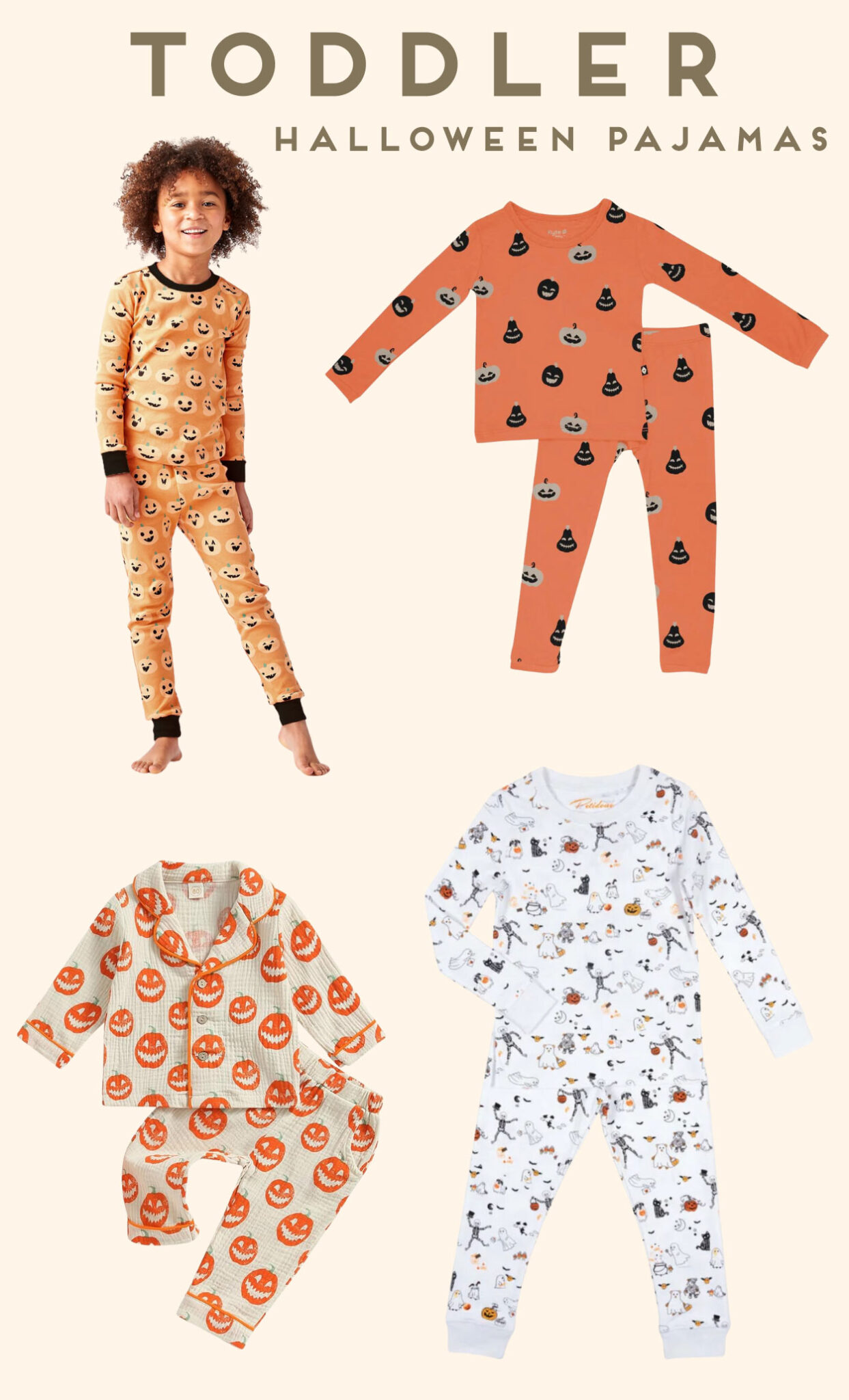 Cute Halloween Pajamas for Baby, Kids, Family (2023)