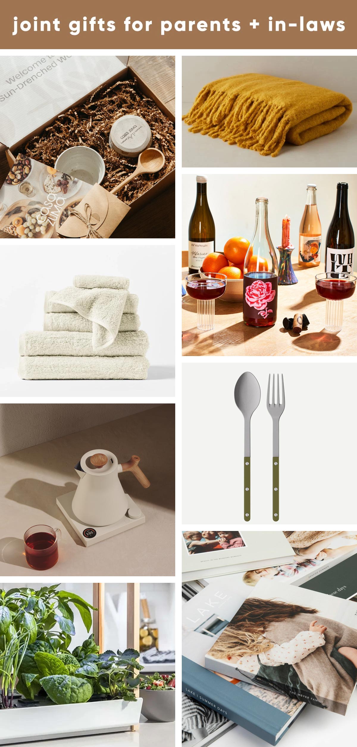 gift ideas for parents and in-laws that love home decor, appliances, indoor gardening, and more