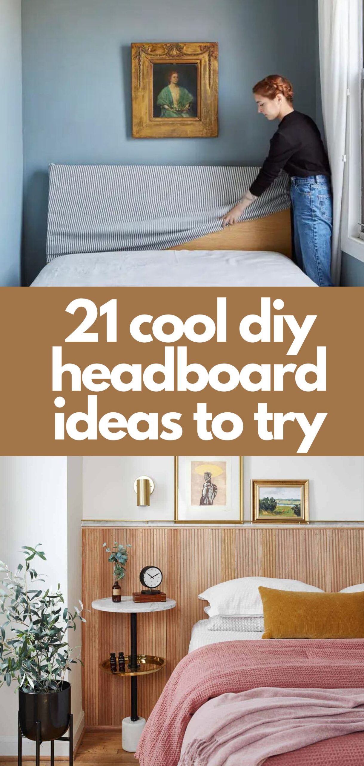 21 Cool + Unique DIY Headboard Ideas - Paper and Stitch