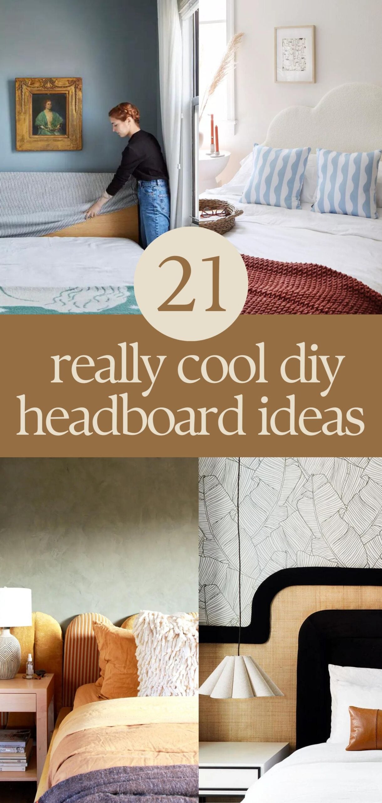 21 Cool + Unique DIY Headboard Ideas - Paper and Stitch
