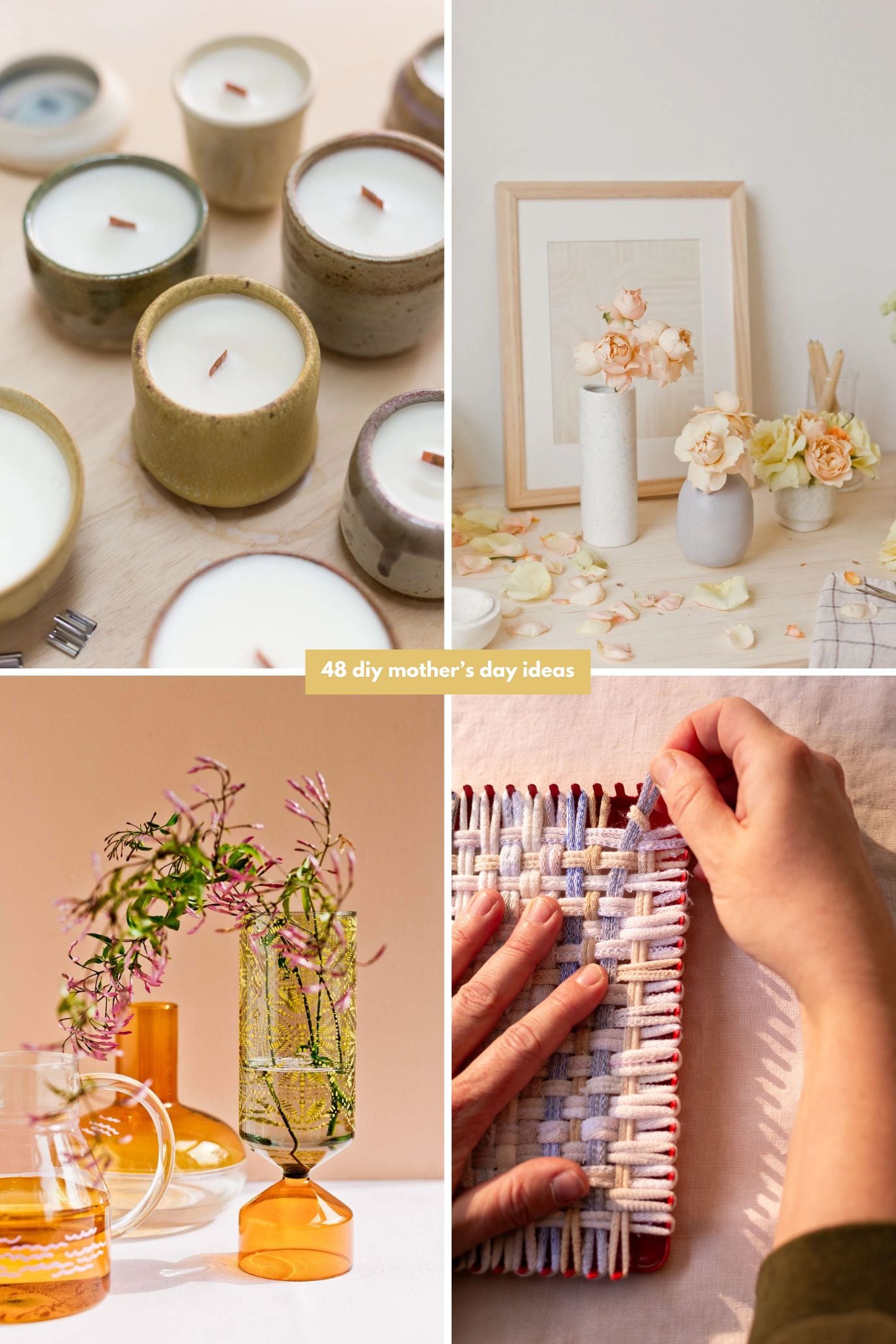 roundup of diy gift ideas for mother's day