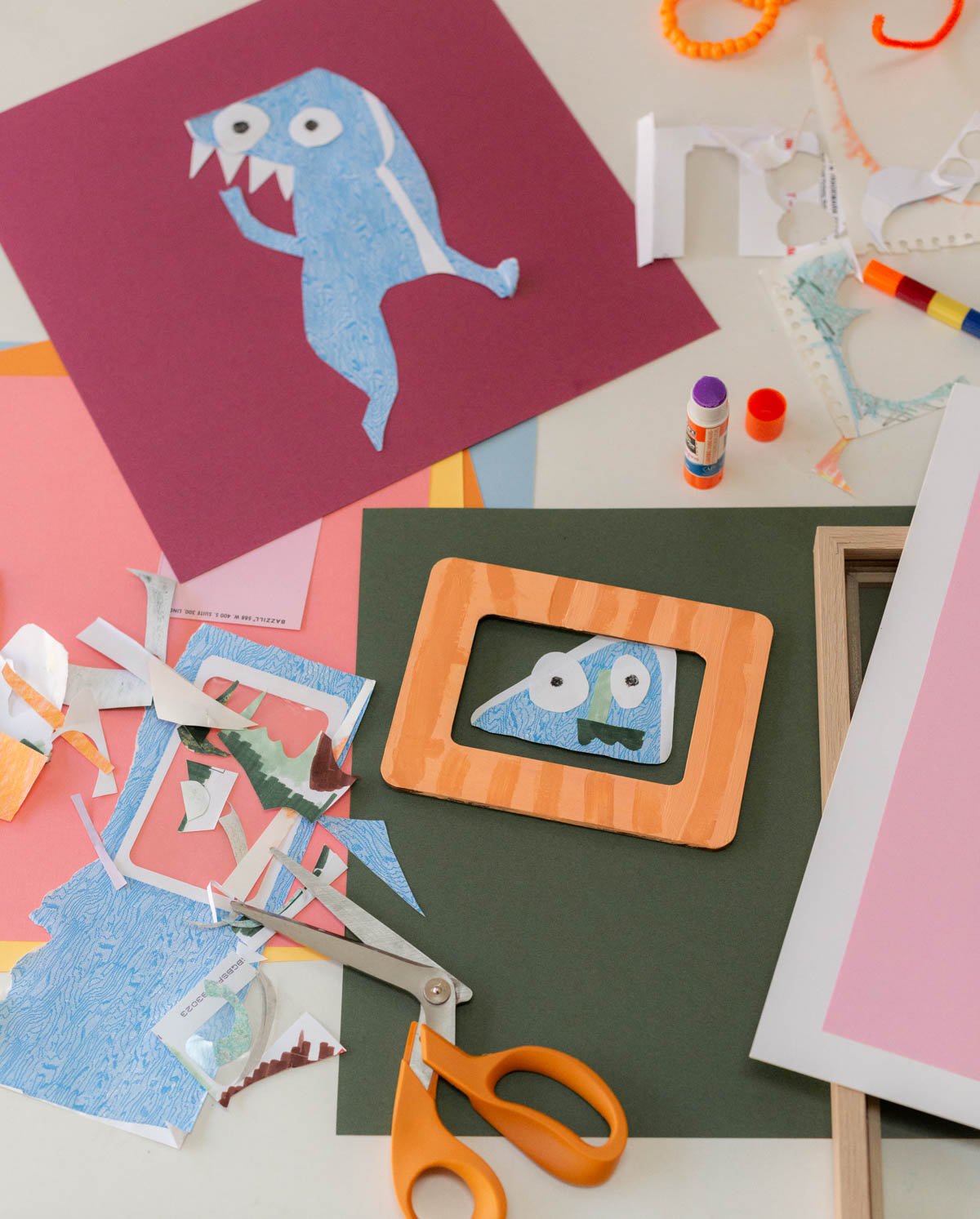 DIY Halloween Artwork Made out of Junk Mail