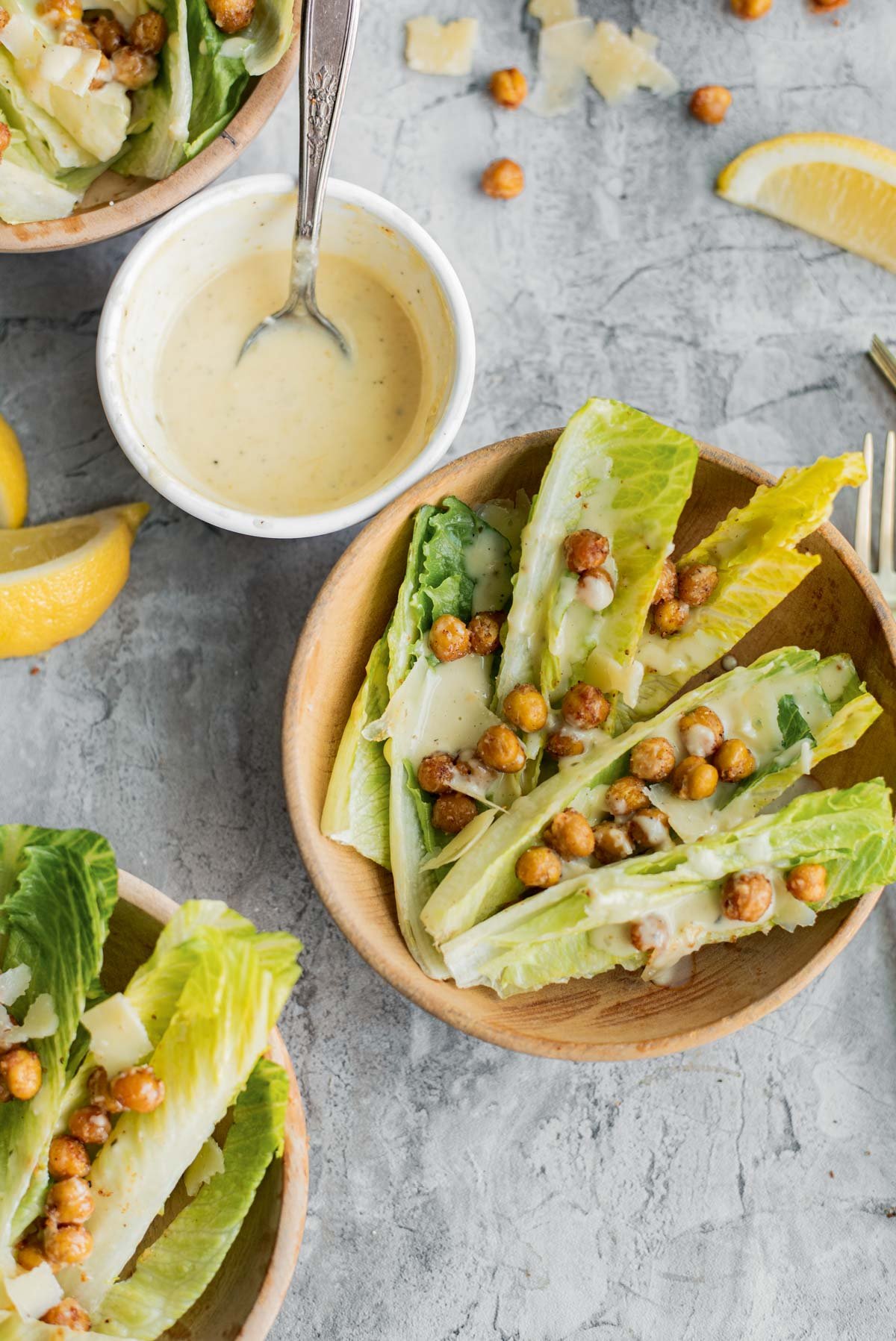 fresh summer salad with homemade dressing