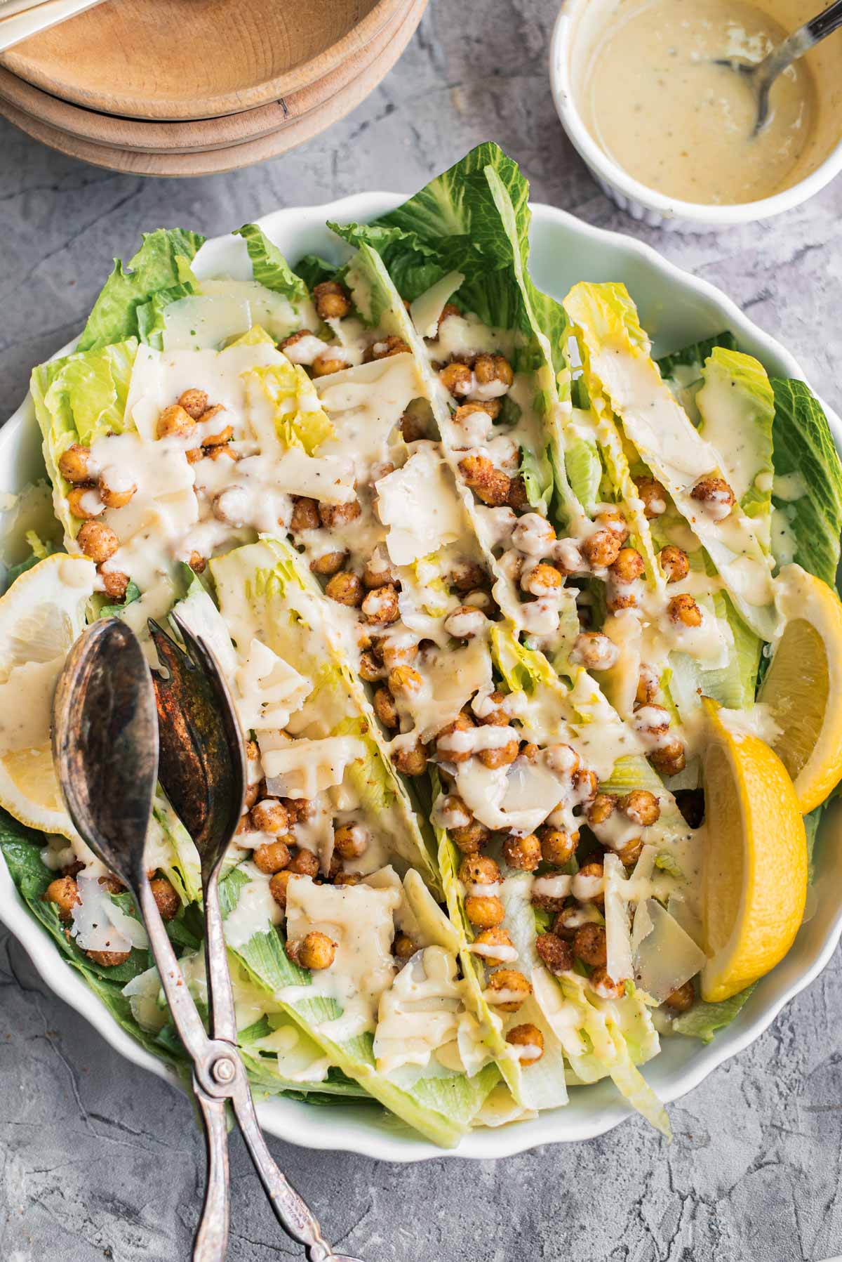 Crispy Chickpea Salad Recipe – Paper and Sew