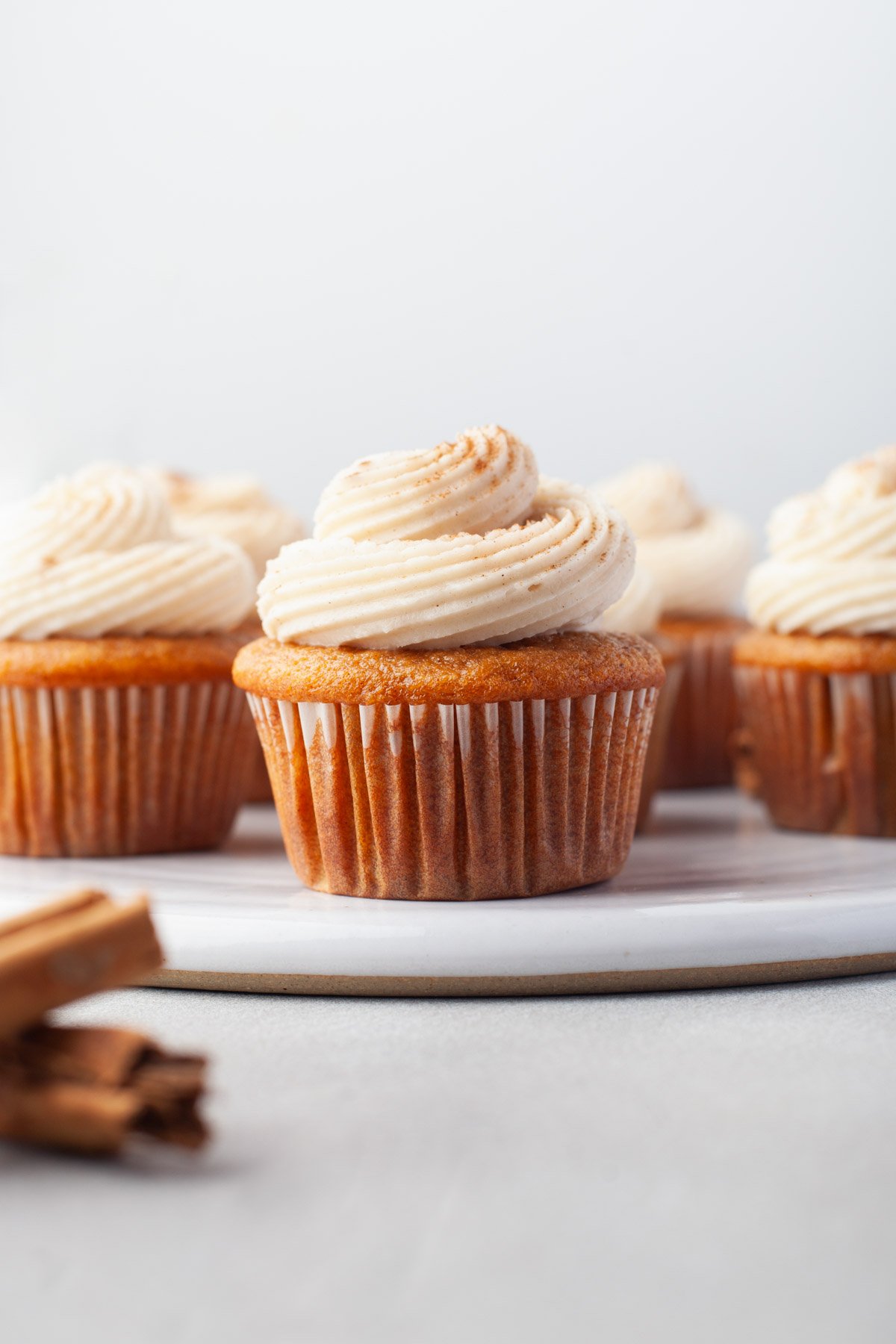 Pumpkin Cupcakes with Cream Cheese Frosting