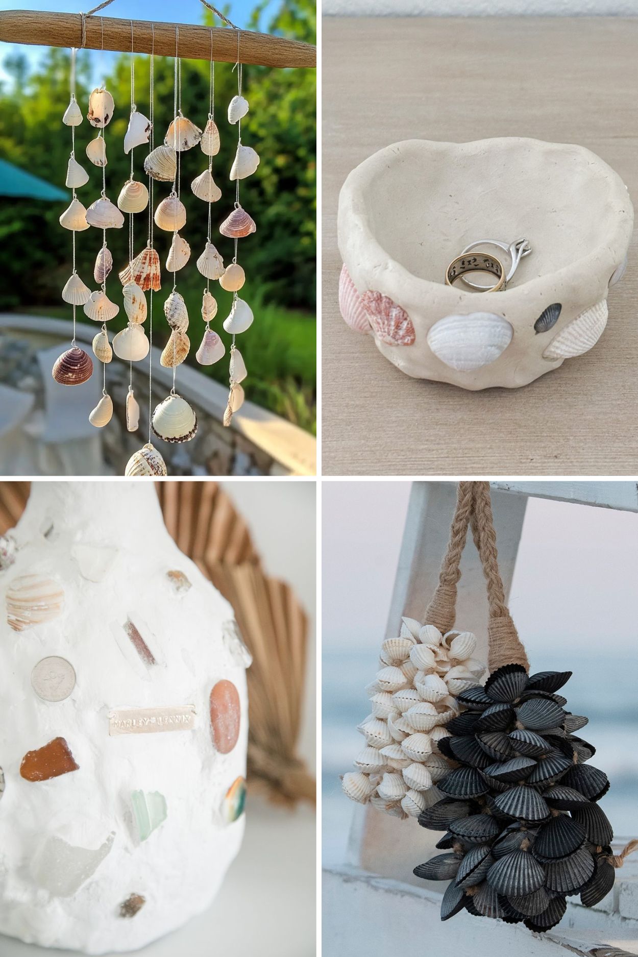 home decor diy ideas that use seashells from the beach