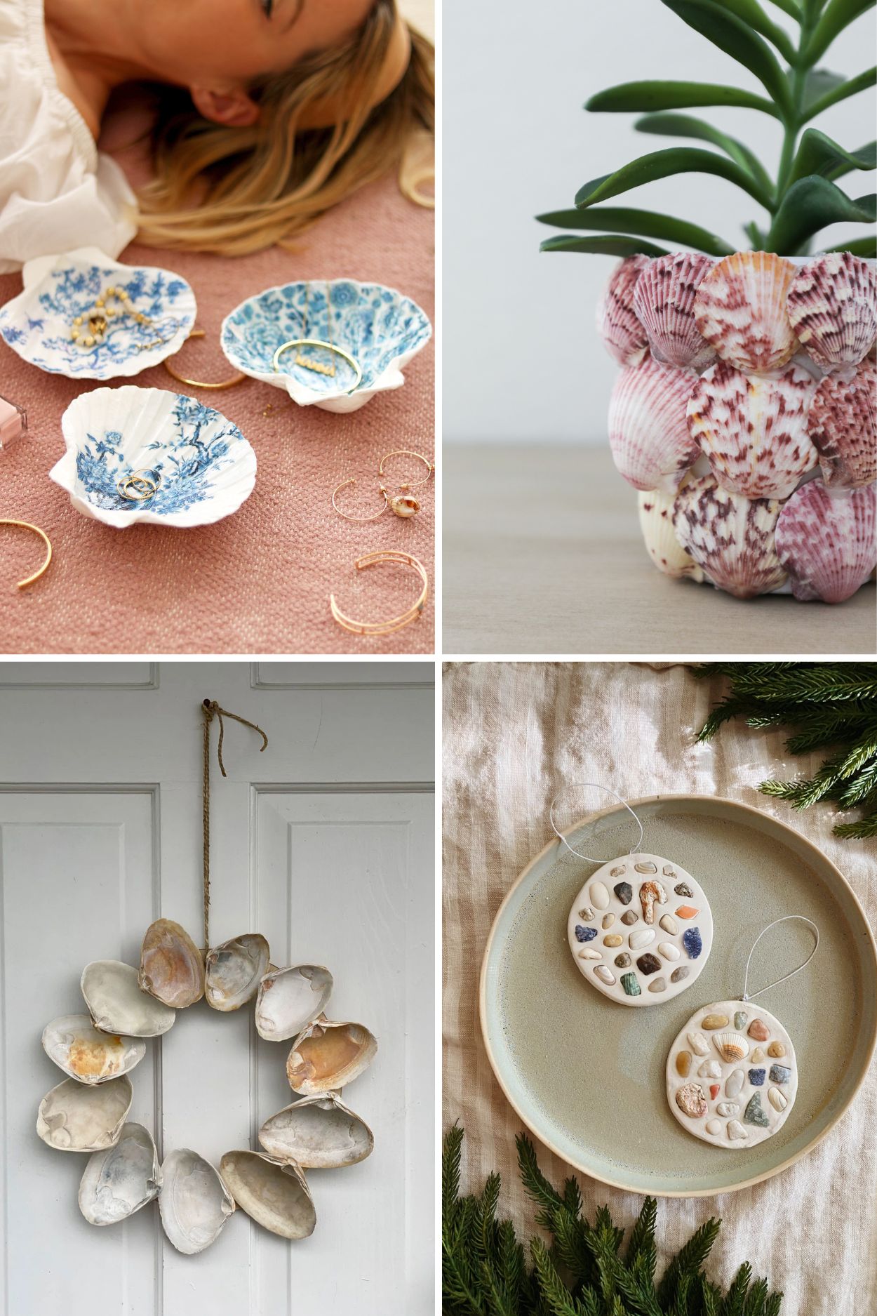four seashell crafts for the home (decor diy)