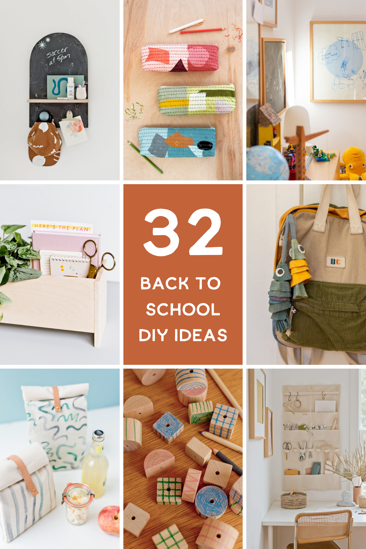 various images of back to school crafts and diy projects