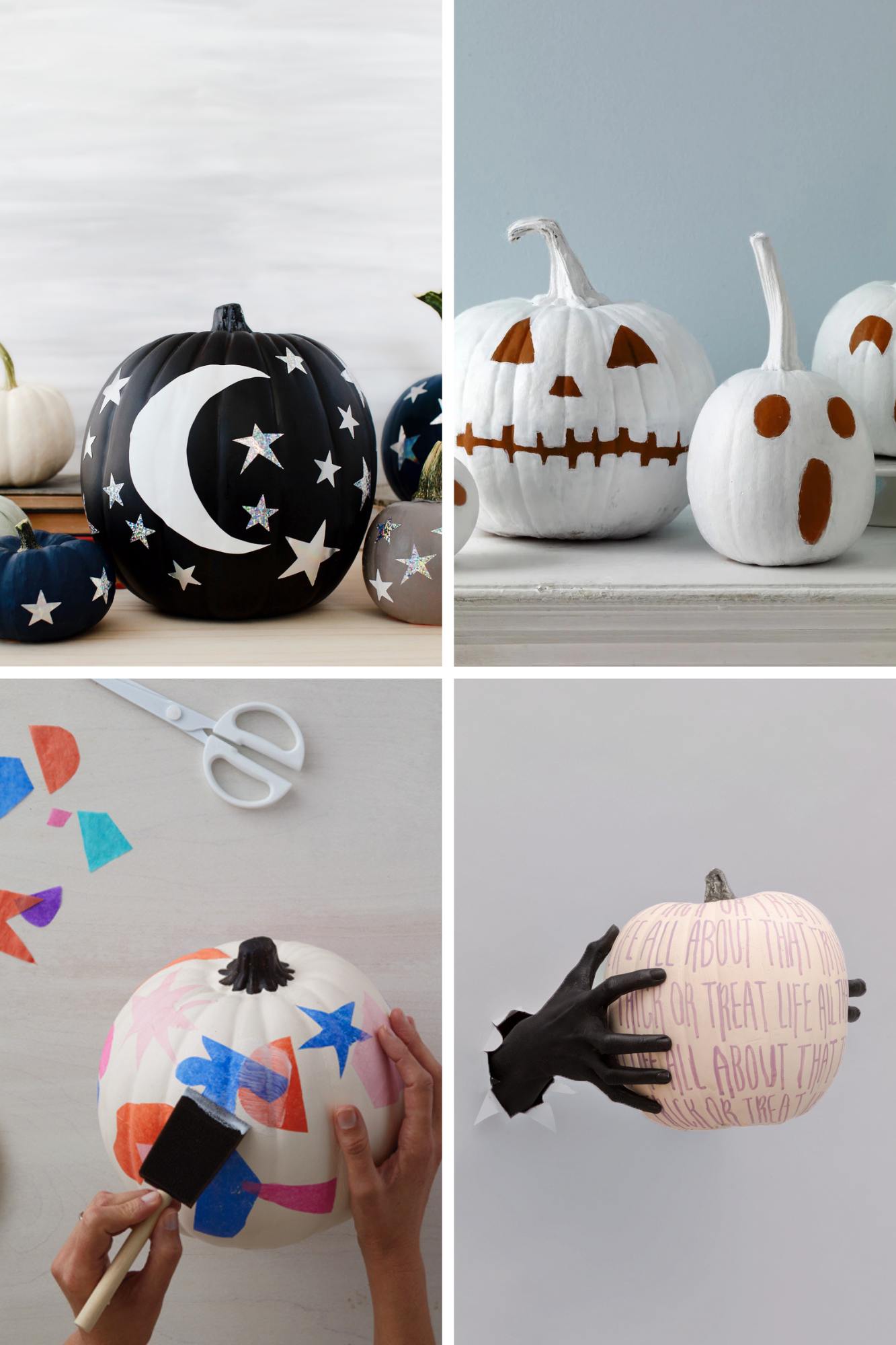 roundup of halloween pumpkin decorating ideas