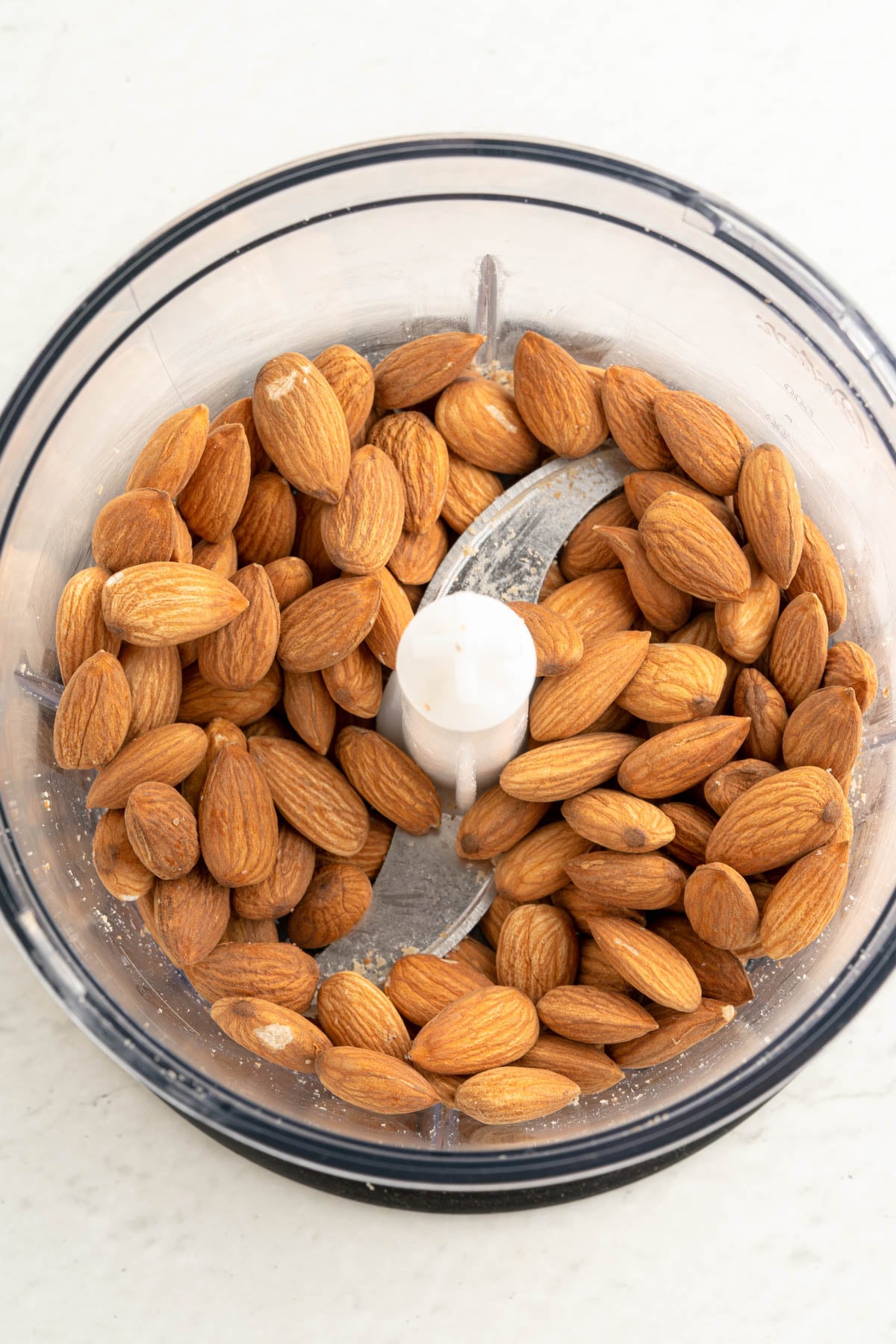 almonds in a food processor