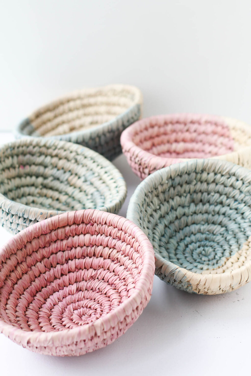 Dip Dyed DIY Baskets in 10 Minutes Paper and Stitch